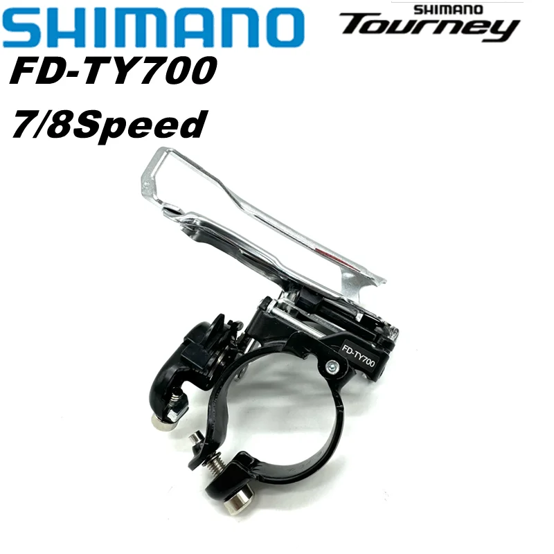 Dérailleur Avant Triple Shimano Tourney FD-TY700/710, 3x7/8 Vitesses, Noir, Fixation Collier