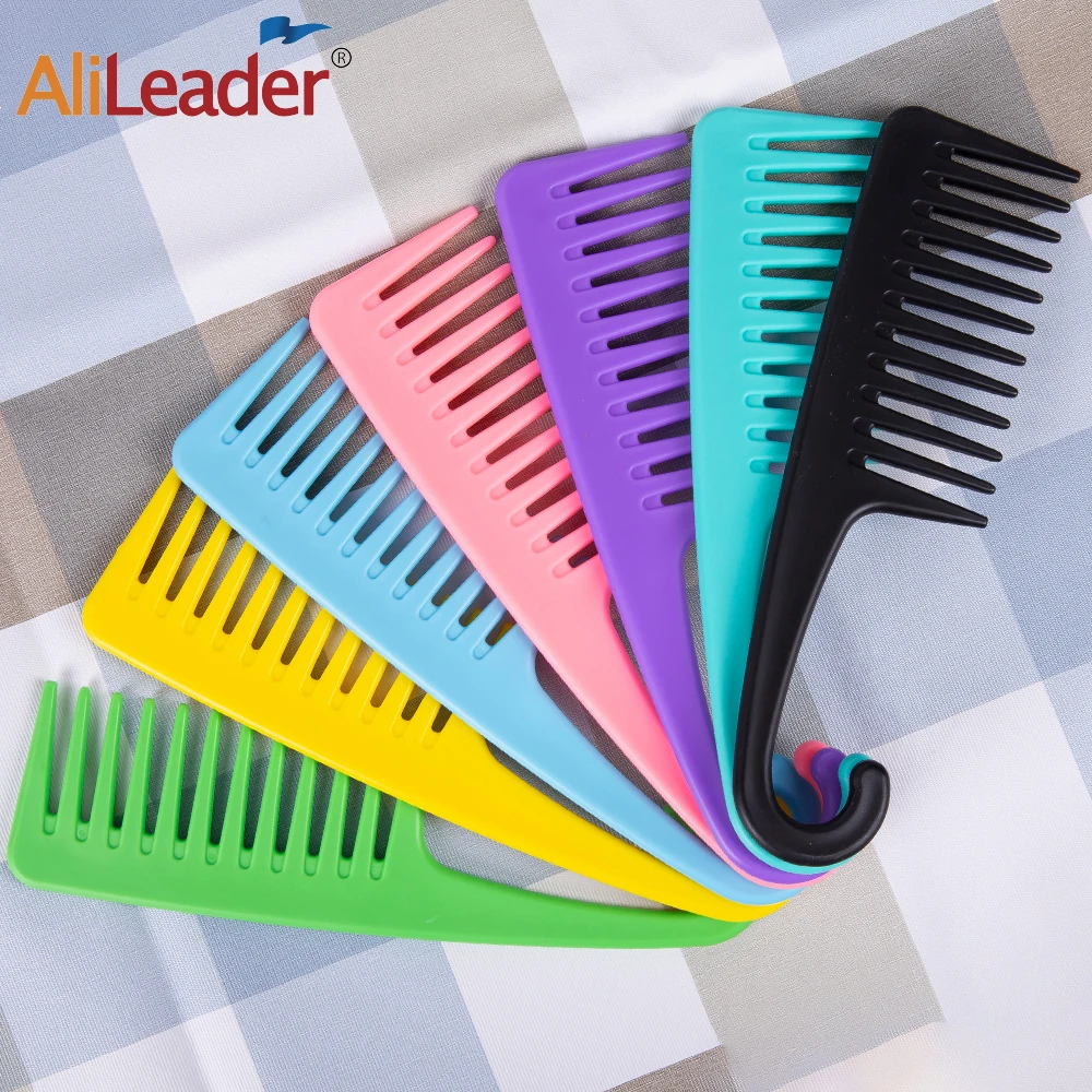 

Large Wide Tooth Combs Of Hook Handle Detangling Reduce Hair Loss Comb Pro Hairdress Salon Dyeing Styling Brush Tools Household