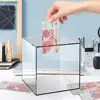 Modern Coins Bank Transparent Acrylic Piggy Bank Square Large Capacity Money Saving Box Coin Banknotes Box 12 /15 /18CM 1