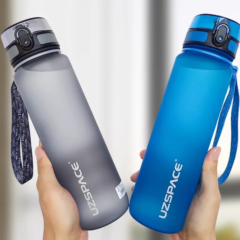 Герметичный питьевой чайник UZSPACE, спортивная чашка из тритана, не содержит Бисфенол А, для тренировок в походе, спортзала и активного отдыха