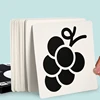 Black White Visual Stimulation Baby Visual Stimulation Card Black White Card Newborn High Contrast Baby 4
