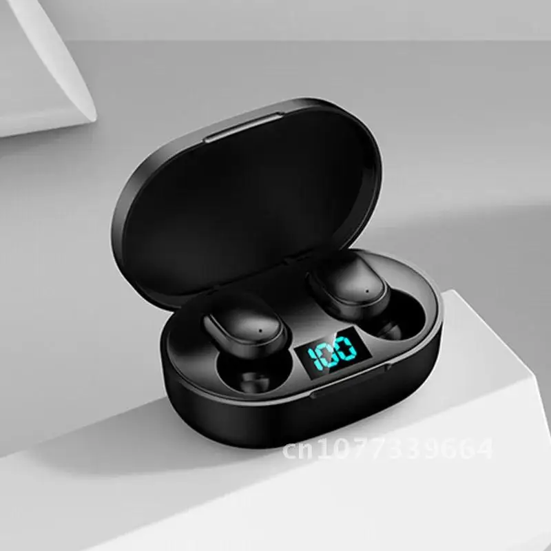 

Smart Wireless Mini HIFI Headset Stereo in-Ear Waterproof Sports Earphone New E6s Display Bluetooth Digital