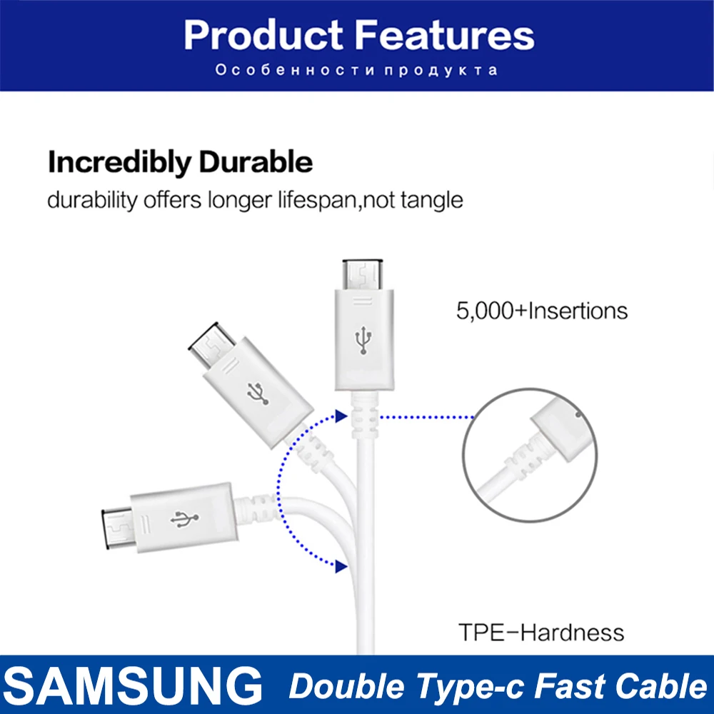 For Samsung Fast Charger 45W Fast Type C Adapter Cable for Samsung GALAXY Note 10 20 S20 Plus S20 Ultra S21 A71 A80 A91 65w usb c charger