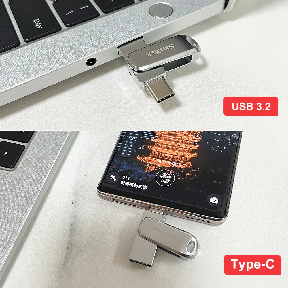 Lexar 256GB Dual USB 3.1 Type-C/Type-A Flash Drive