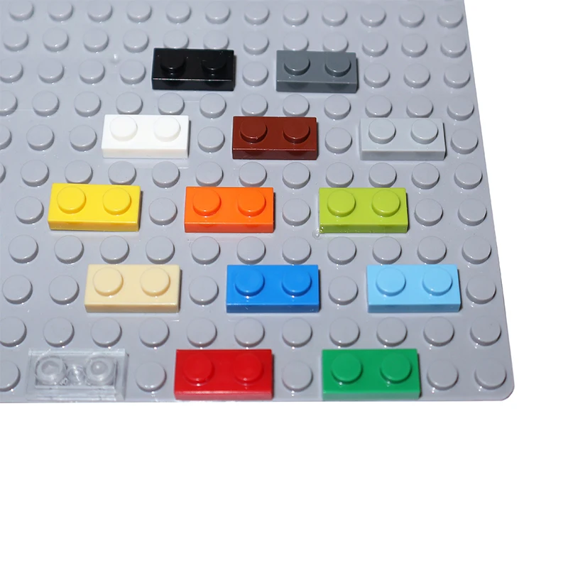 200PCS MOC Assemble Particles 3023 Thin Plate 1x2 Dots DIY Building Blocks 1*2 Figures Bricks Educational Creative Toy for Kids building blocks,construction blocks
