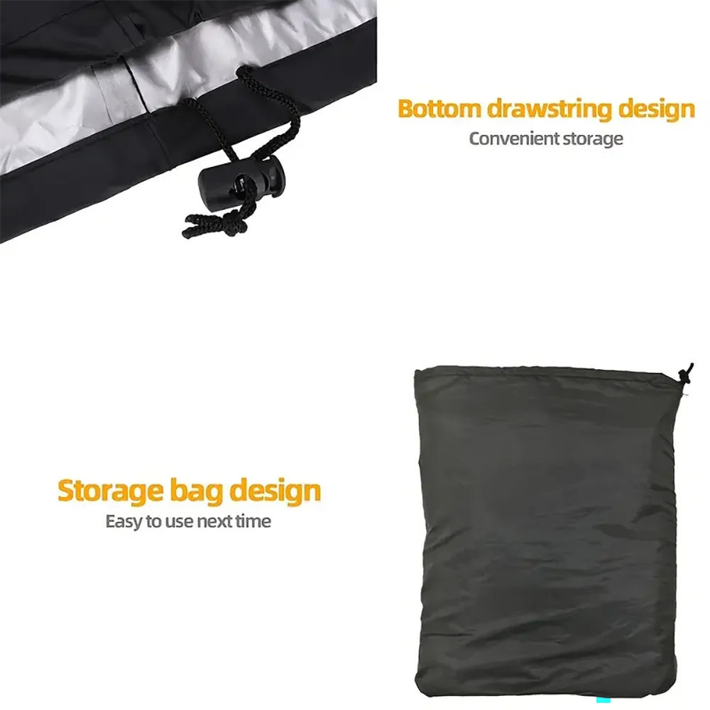 BBQ-Grill-Grillabdeckung, Größe 6, staubdicht, wasserdicht, Weber, robust, Charbroil-BBQ-Abdeckung, für den Außenbereich, Regenschutz, Grillabdeckung – Detail 6