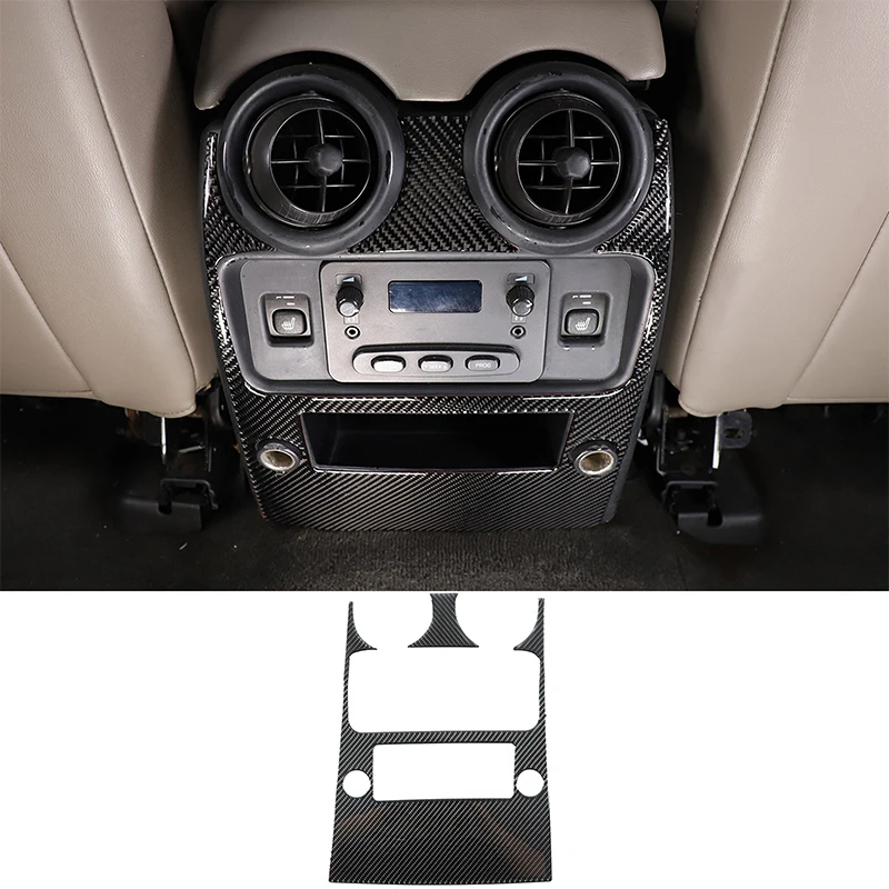 

For Hummer H2 2003-2007 Car Rear Exhaust Air Vent Panel Decorative Sticker Soft Carbon Fiber Interior Accessories