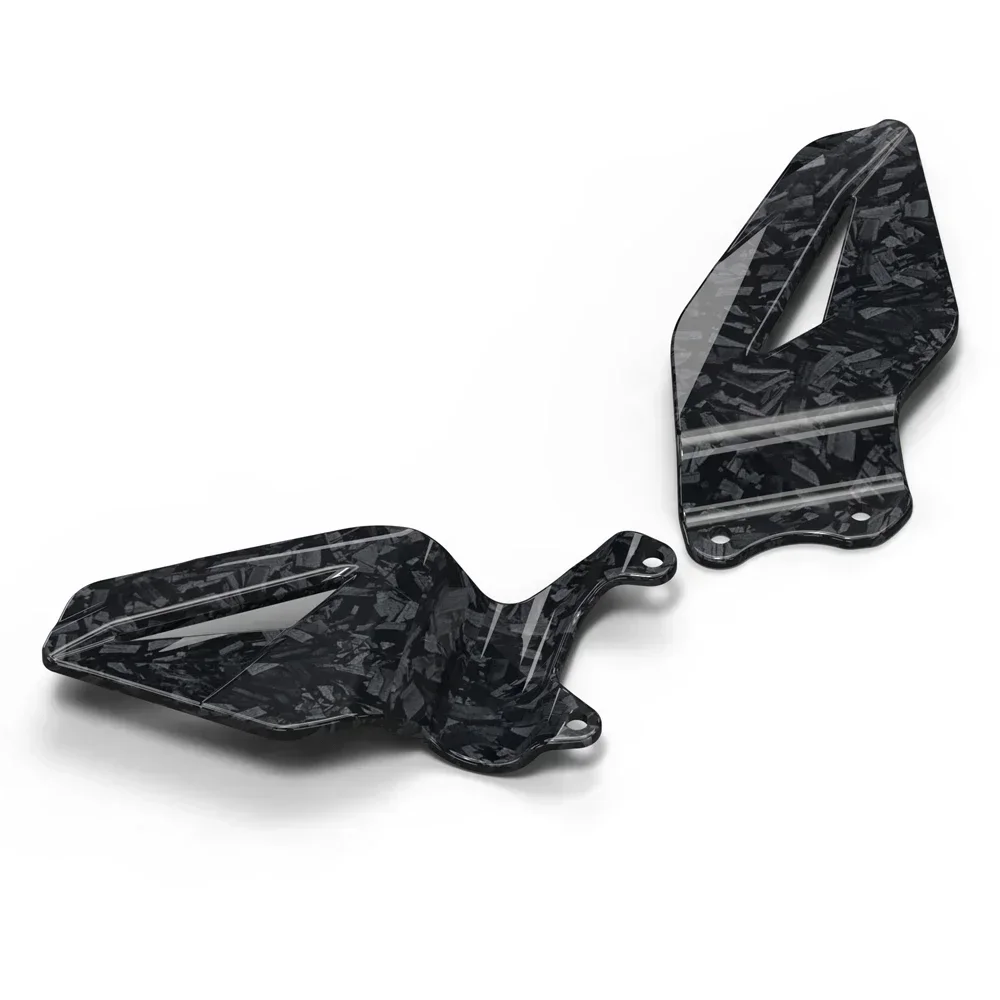 For Yamaha R6 2006- Motorcycle Foot Pedal Heel Guard Plates Decoration Carbon-look