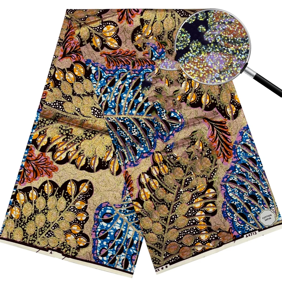 African Fabrics Nigerian Wax Print African Wax Fabrics For Patchwor T10