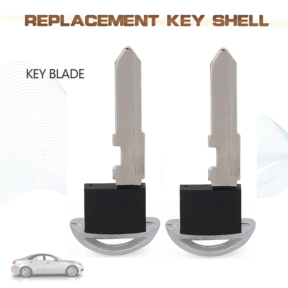 

KEYECU 2PCS Blade With Discus for Mazda 3 5 6 CX-5 CX-7 Replacement Blank Smart Insert Key Blade 2009 2010 2011 2012 2013