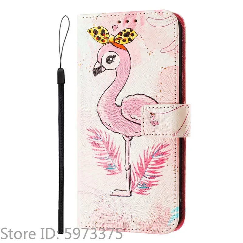 Premium Floral Leather Flip Wallet Case - Luxury Protective Cover