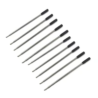 10PCS Metal Pen Refills Blue Black Ink Refills 115mm Replacement Ballpoint Pen Refills 1mm Tip Pen Refill 2