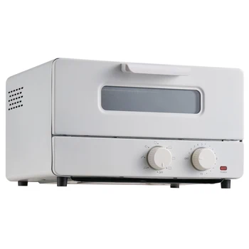 VEVOR 5-IN-1 Steam Oven Toaster 12L Convection Oven 1300W Steam Toaster Oven Countertop Combo with Grill Pizza Pan Gloves White 1