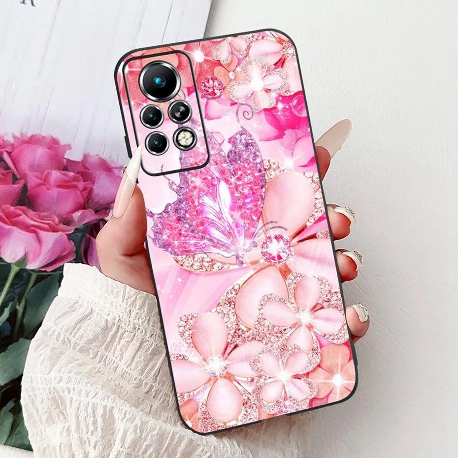 Sleek Black Silicone Soft Back Phone Case - New Design