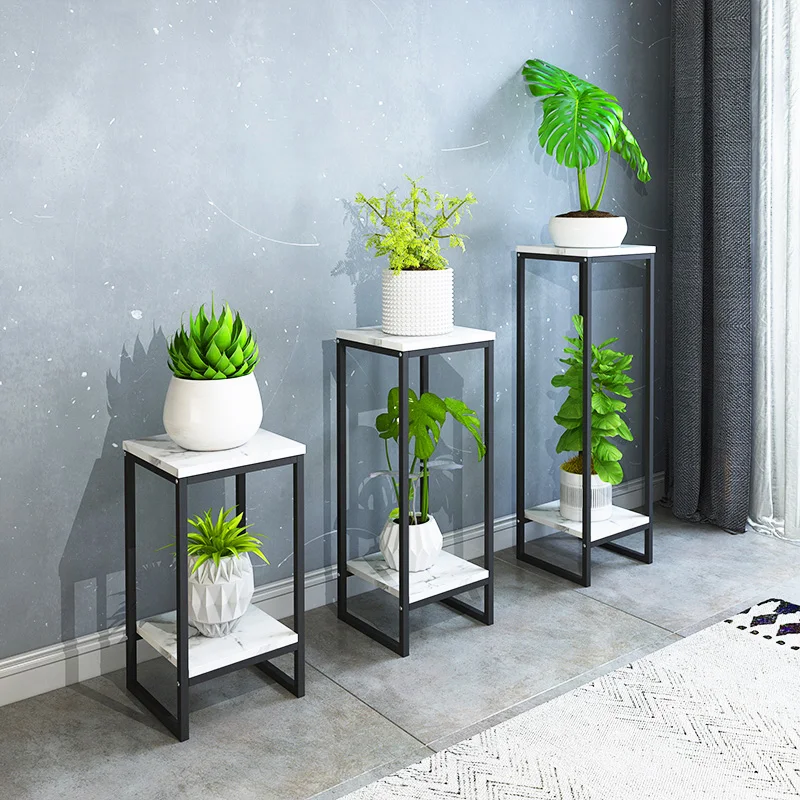 Environmentally Friendly Material Nordic Iron Flower Stand, Strong and Stable, Floor-to-ceiling Flower Pot Stand, Home d