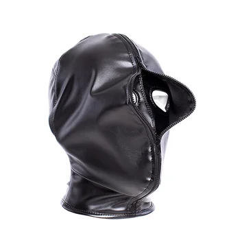 Double Leather Mask with Zipper 2