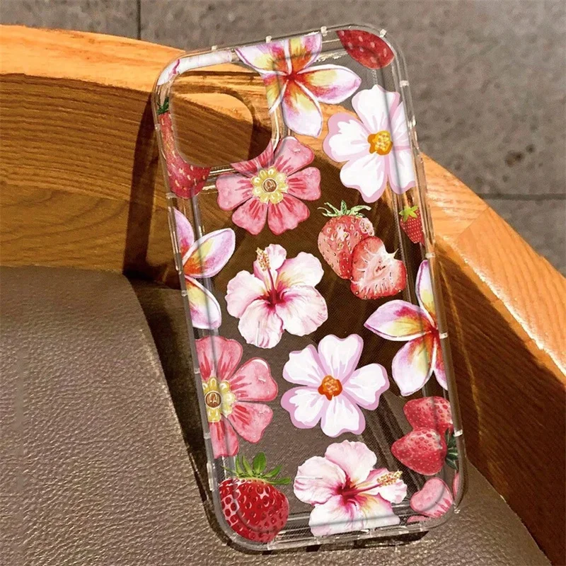 Vintage Floral Silicone Phone Case Cover