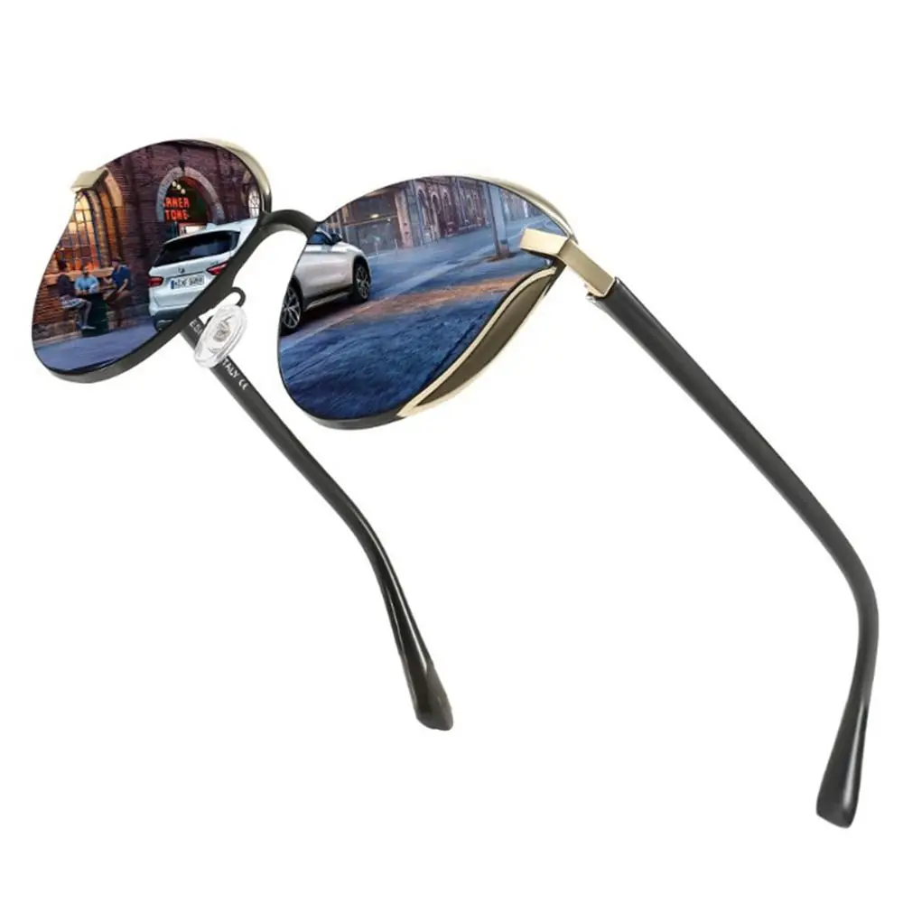 

Солнцезащитные очки «кошачий глаз» для мужчин и женщин, поляризационные, в стиле ретро, для езды на велосипеде и вождения, с защитой UV400, большие размеры