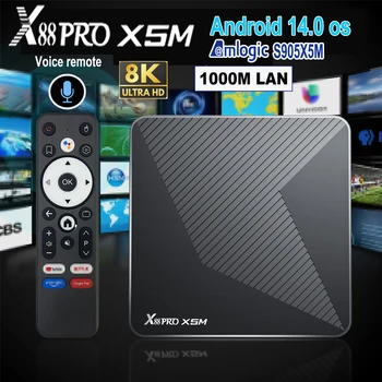X88 PRO X5M Android 14 TV Box | Amlogic S905X5M | 8K Ultra HD | WiFi6 | BT5.0 | 1000M LAN | 3D Support 1