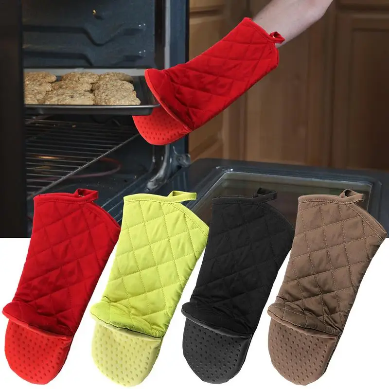 

1pc Non-slip Fireproof Microwave Oven Gloves Heat-insulating Gloves Pinch Mitts Anti Scalding Non Slip Gloves Cooking Baking