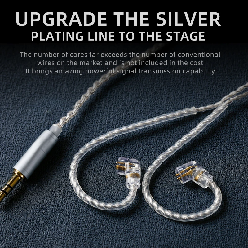 ND 3m long-line headphone cable upgrade line computer live monitoring extension line cca kz silver-plated cable 3.5 wire
