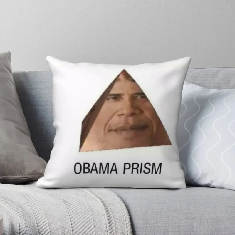 

The Obama Prism Shadow Meme Square Pillowcase Polyester Printed Zip Decor Pillow Case Bed Cushion Cover