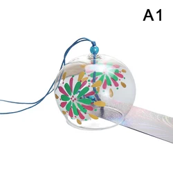Japanese - Style Glass Wind Chime for Indoor and Outdoor Decor (A1)