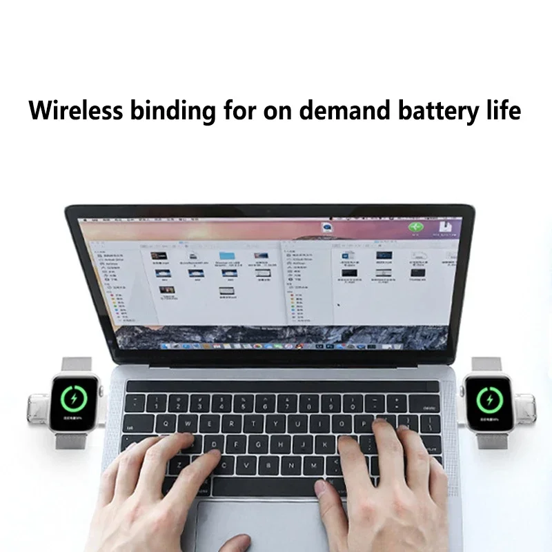 애플 워치 아이워치 8, 7, 6, 5, SE, 4, 3, 2 용 마그네틱 무선 충전기 인터페이스, 휴대용 C타입 USB, 2 인 1, 신제품