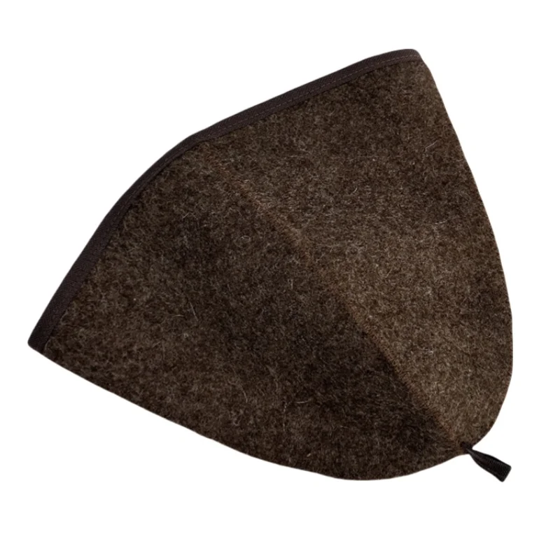 2PCS 3mm Thick 100% Wool Sauna Hats to the Sauna With Steam for bath and sauna acessories wool 2
