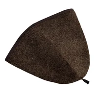 2PCS 3mm Thick 100% Wool Sauna Hats to the Sauna With Steam for bath and sauna acessories wool 2