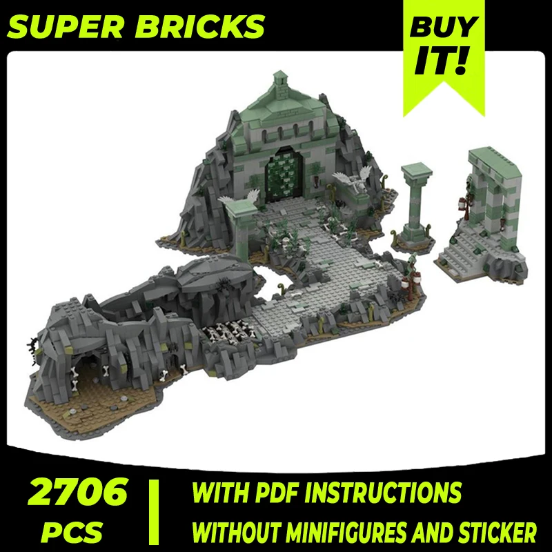 

Magical Rings Movie Scene Model Moc Building Bricks Paths Of The Dead Technology Blocks Gifts Christmas Toys DIY Sets Assembly