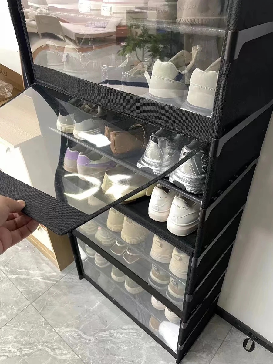 Shoe Cabinet Shoe Organizer Shoe Rack Multilayer Shoe Rack Stackable Shoe Hanger Dormitory Door Storage Rack Storage Cabinet Assembled Hanger Save Space