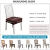 Dining Room Kitchen Stretch Jacquard Chair Seat Cover Removable Washable Anti-Dust Chair Seat Cushion Protector Slipcovers 5
