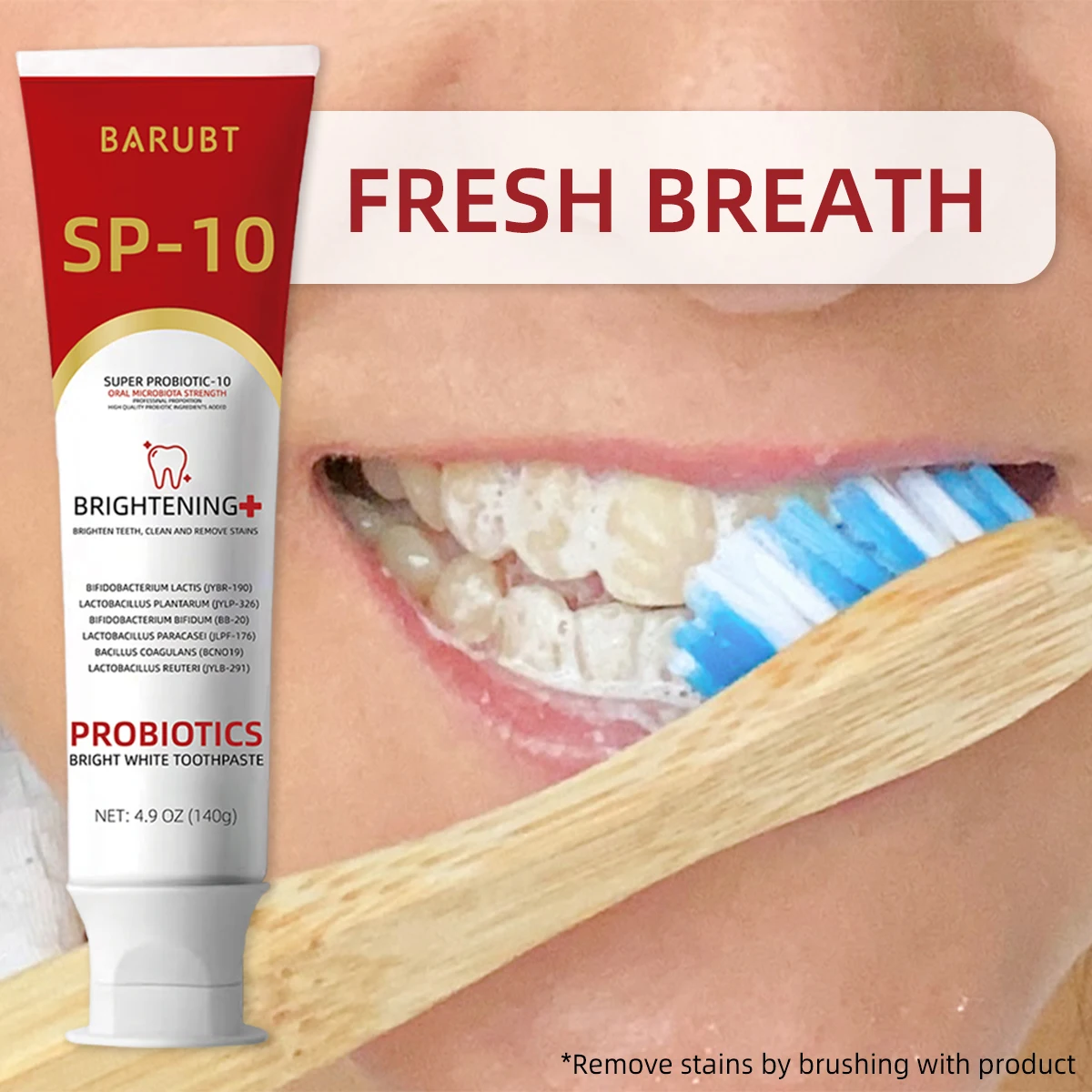 Teeth Health Product Cross -border summer explosion BarUBT probiotic tooth care toothpaste care toothpaste