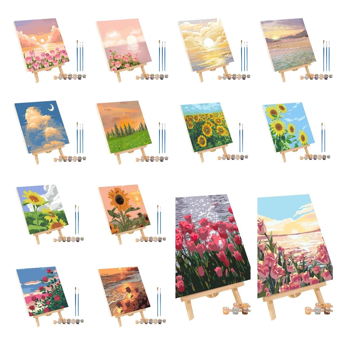 Abstract Sunset Paint Kit 1