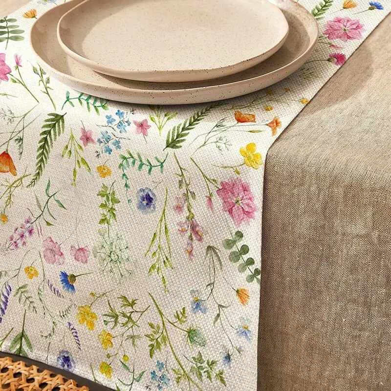 Elegant Tulip Bloom Table Runner 13x72 for Seasonal and Holiday Decor