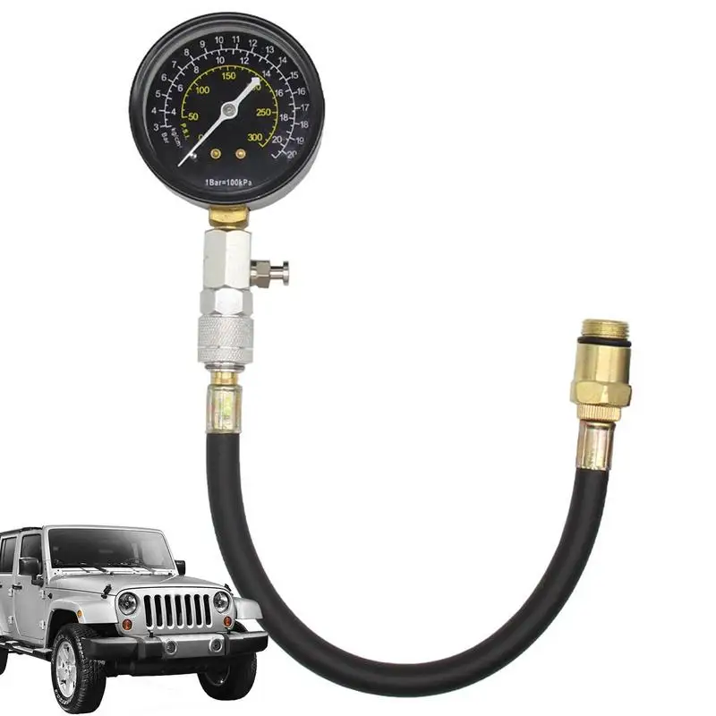 

Compression Tester Precise Cylinder Pressure Gauge Automotive Tool Gauge Engine Tools 0-300PSI Motor Pressure Gauge For Cars