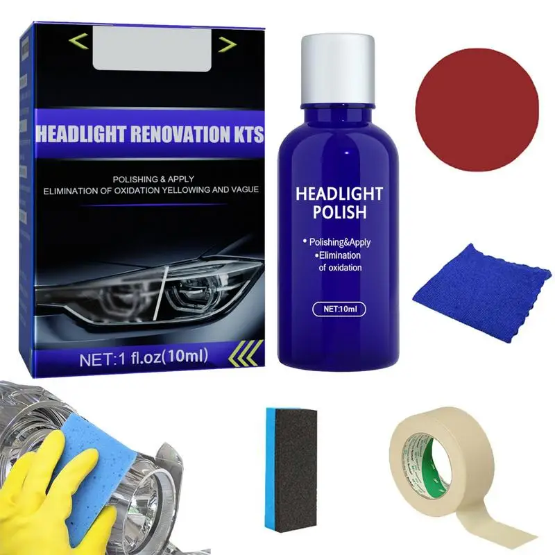HeadlightRestorationKitLonglastingCarLightCleanerPolishingKit