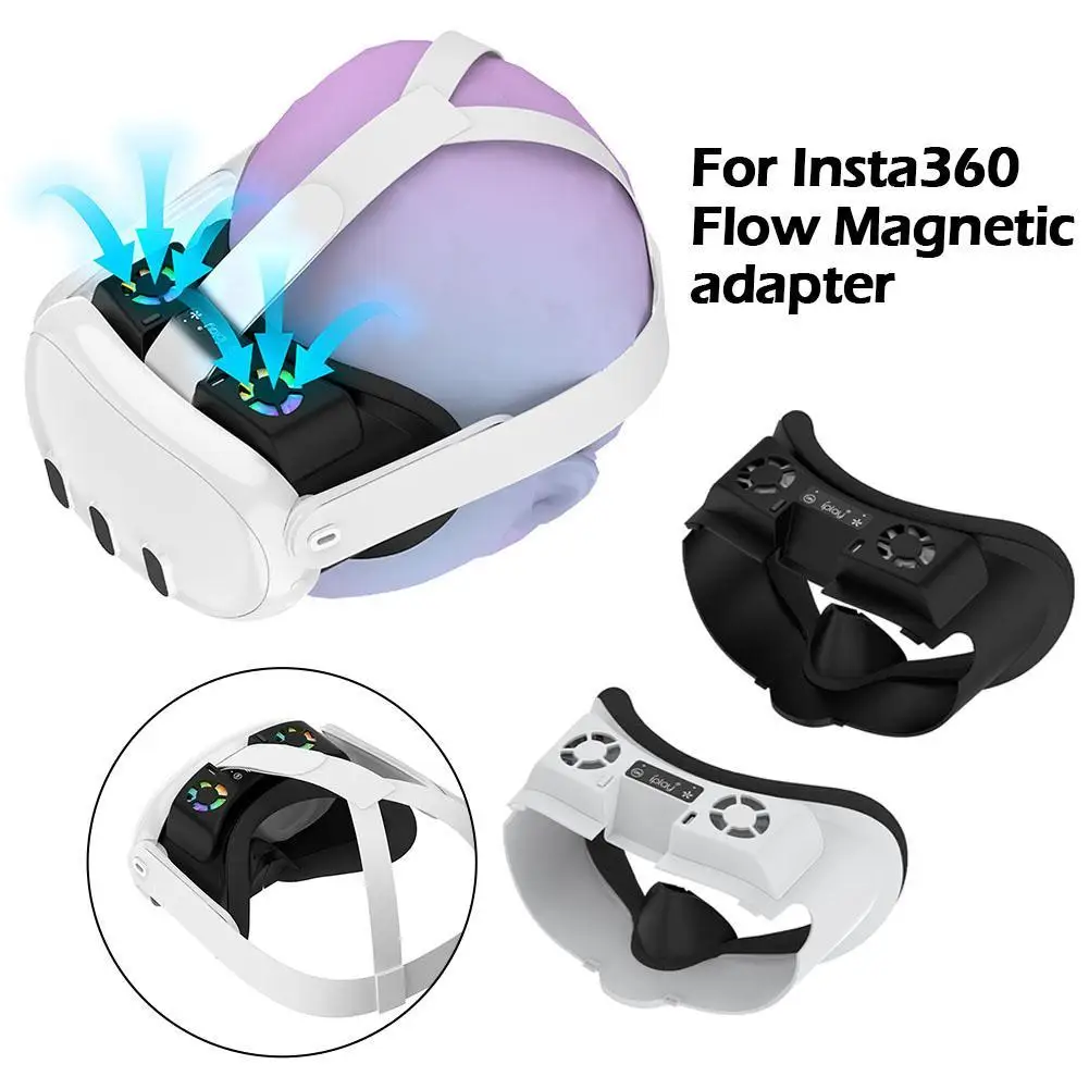 

Охлаждающая маска RGB для Meta Quest 3, маска-радиатор для воздушной циркуляции лица, расширенная маска для лица, Сменная Губка для глаз