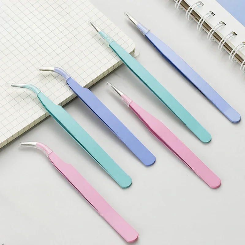 Anti-static Elbow and Straight Stainless Steel Tweezers 2Pcs/set Cake Mold Sugarcraft Tool for Kitchen Bake ware Decoration stainless steel tweezers cake decoration cake decorations baking decorations cake bakeware cake decorating tools baking supply