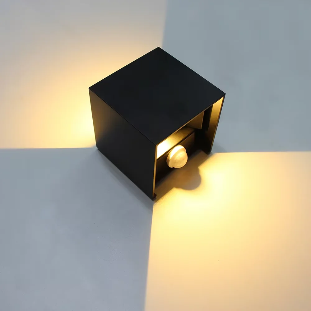 Weatherproof Outdoor LED Motion Sensor Wall Light - Decorative Sconce for Porch, Garden, and Yard