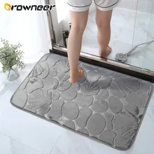 Antiderrapante tapetes de banheiro super absorvente coral fleece banheira piso lateral chuveiro tapete 2 tamanhos decoração do agregado familiar