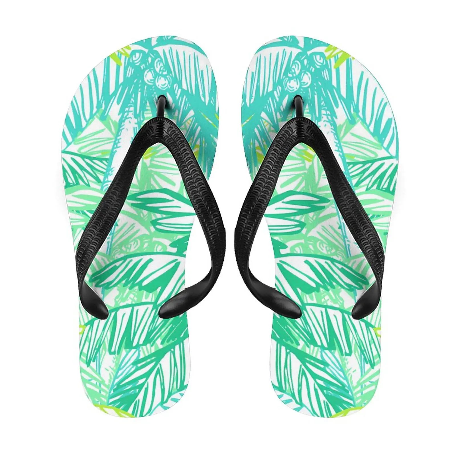 High Quality Men'S Slippers Flip-Flops Hawaiian Beach Casual Slippers Family Slippers Polynesian Design Free Shipping