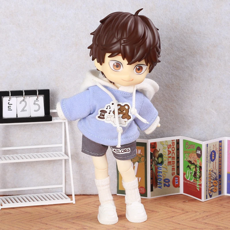 OB11 Baby Accessories Clothes Hoodie With Hoodie Set Multiple Models Humanoid Doll Accessories Dolls For 1/12 Doll DIY Dress Up - 5