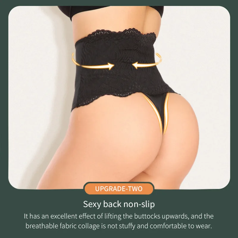 Tummy Control Thong Shapewear for Women Shaper Panty Thongs High Waist Shapewear Seamless Body Shaping Panties