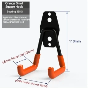 Heavy-Duty Metal Wall Hook for Bicycle and Tool Storage