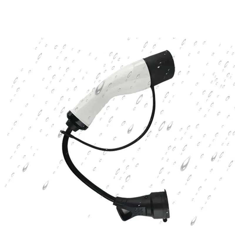 16A 3.5kw Type2 to Schuko Adapter Mennekes Type 2 to European Domestic Socket for Electric Scooters E-Bikes EV Charging Adapter