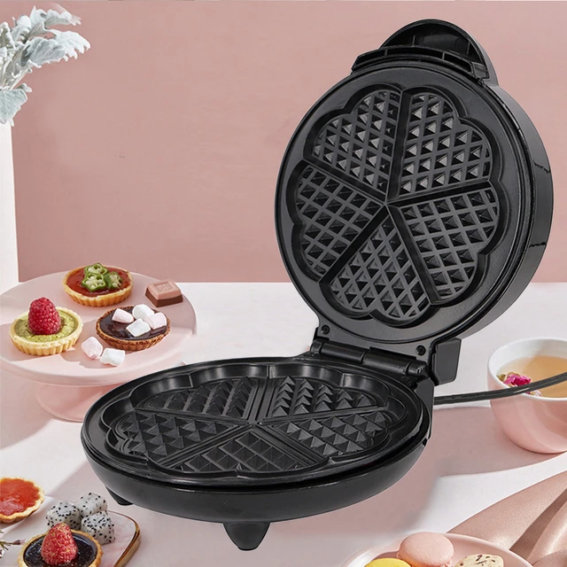 Mini Waffle Maker Machine, 4 Inch Chaffle Maker with Compact Design,  Non-Stick Surface