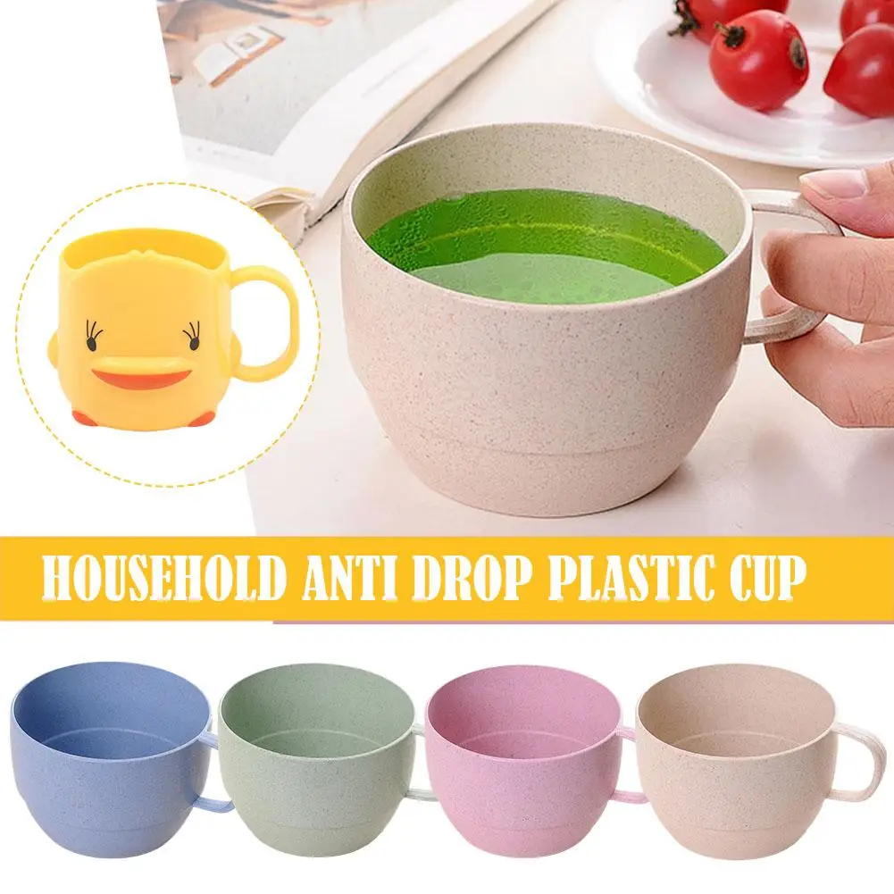 

Little Yellow Duck Plastic Cup Cartoon Children Mouthwash Home Cup Cup Cute Drink Baby's Cold Prevention Fall Y0V1