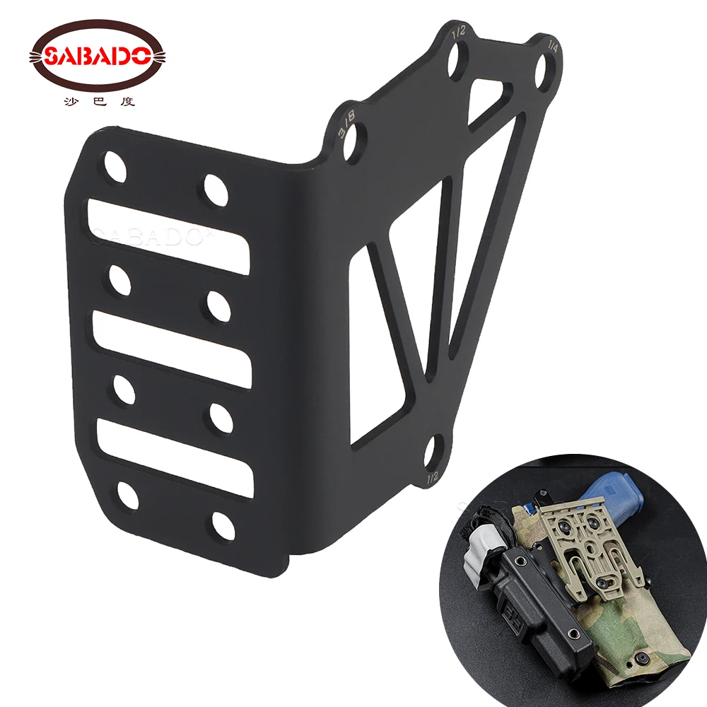 Tactical Holster Negative Cant Plate Equipment Mount Airsoft Handgun